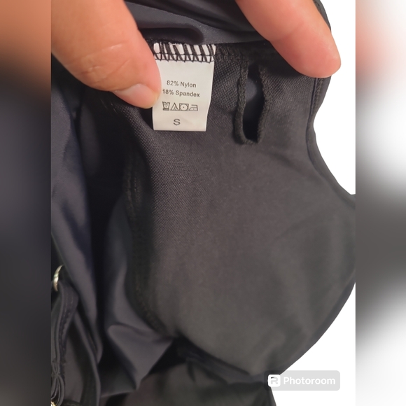 Women Two Piece Tankini Swimsuits Ruffle Tops with Boyshort Bathing Suit Black S - Picture 8 of 15